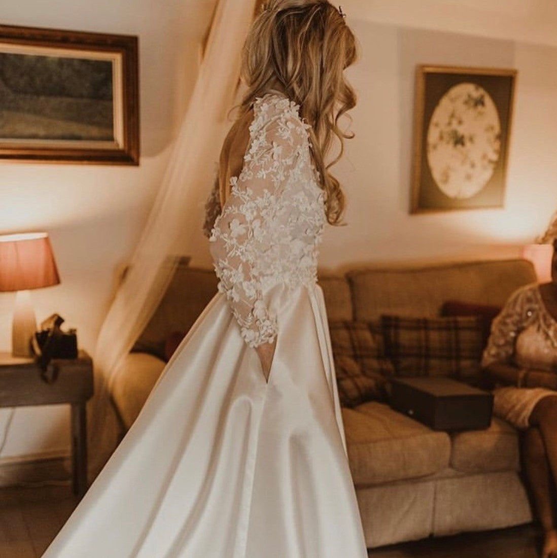 Wedding Dress Using Ivory Lace Jordana