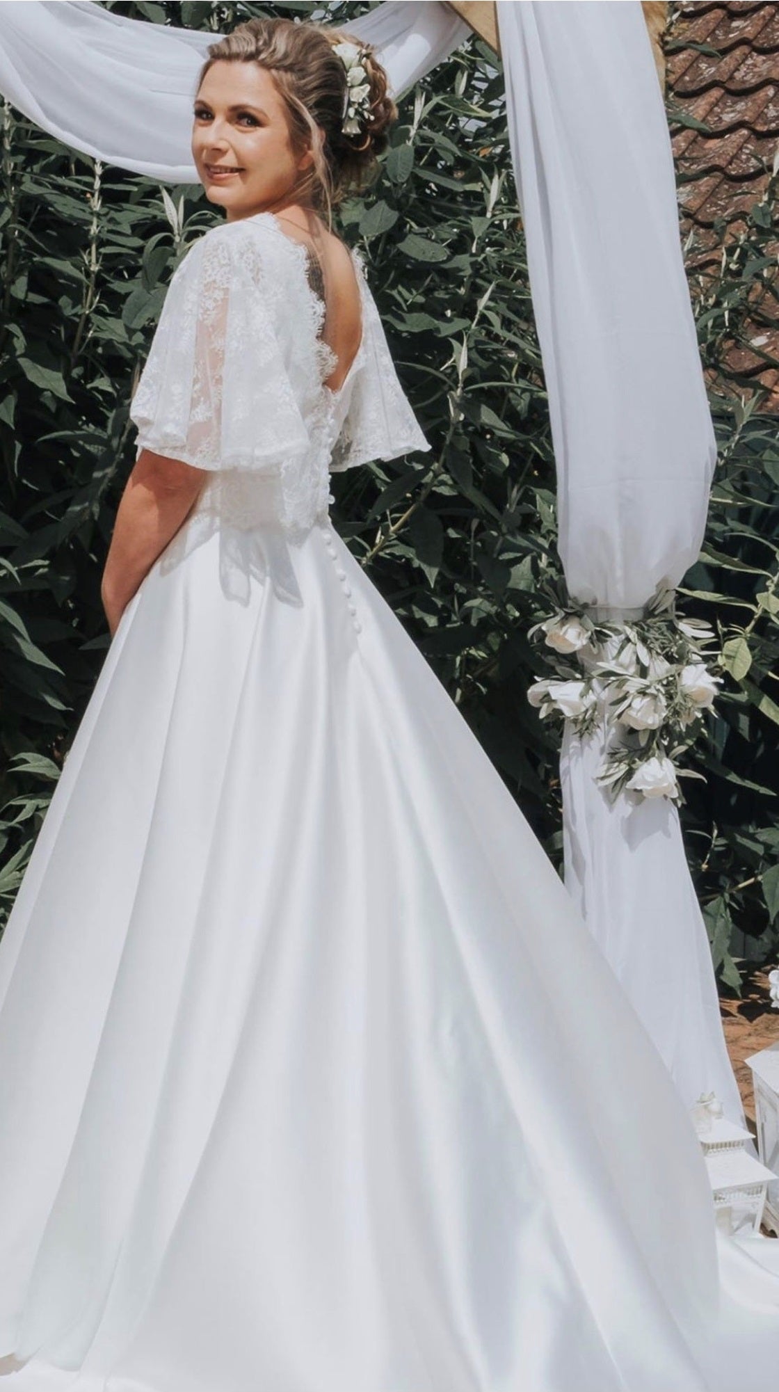 Light ivory wedding clearance dress