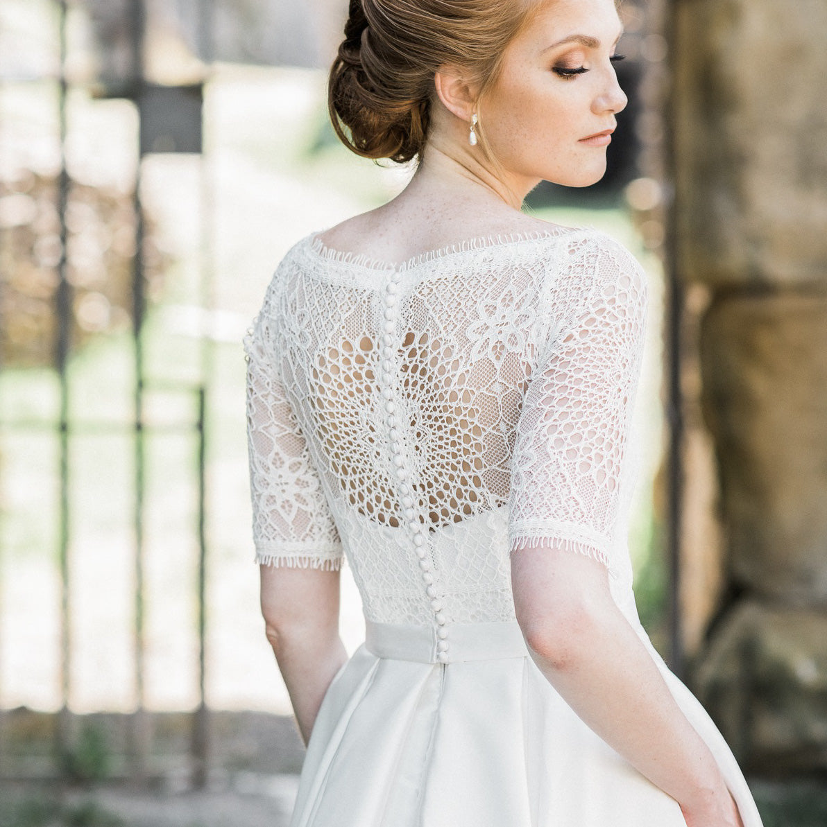 Geometric Lace Boho Wedding Dress - I Do Bridal & Formal Mobile