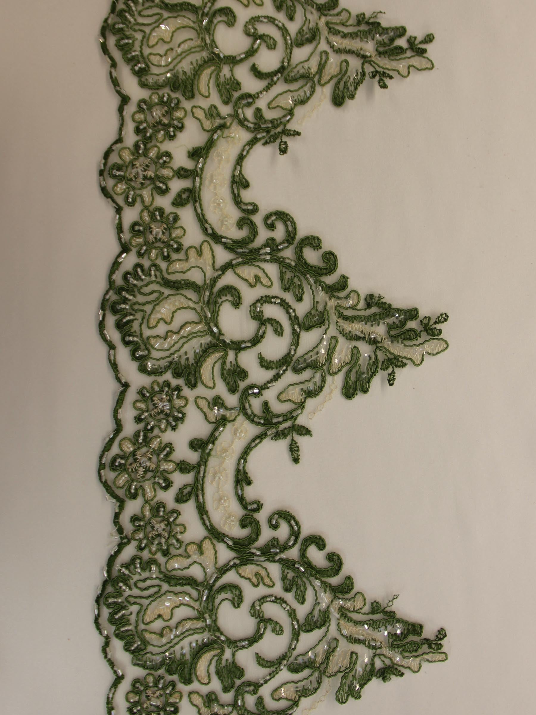 Green Lace Craft Fabrics for sale