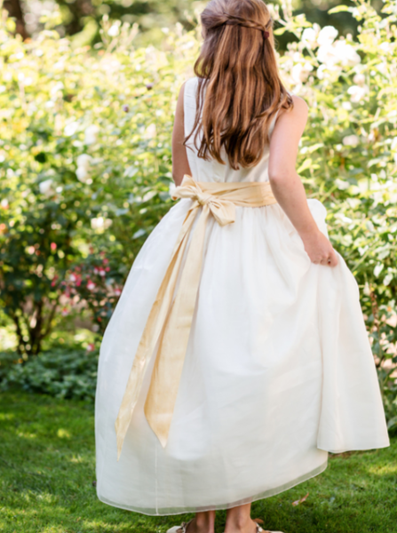 Dupioni Flower Girl Dress