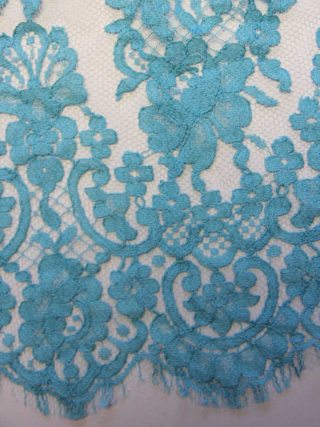 Paradise Blue Lace for Dressmaking - Natasha