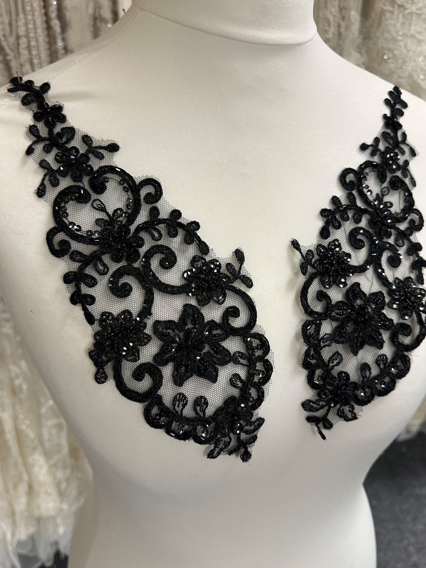 Black Lace Appliques