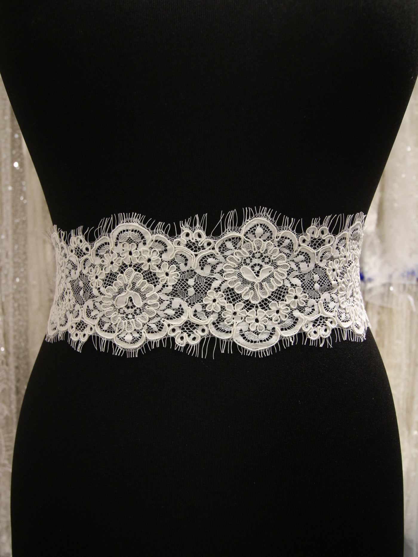 Ivory Lace Trim