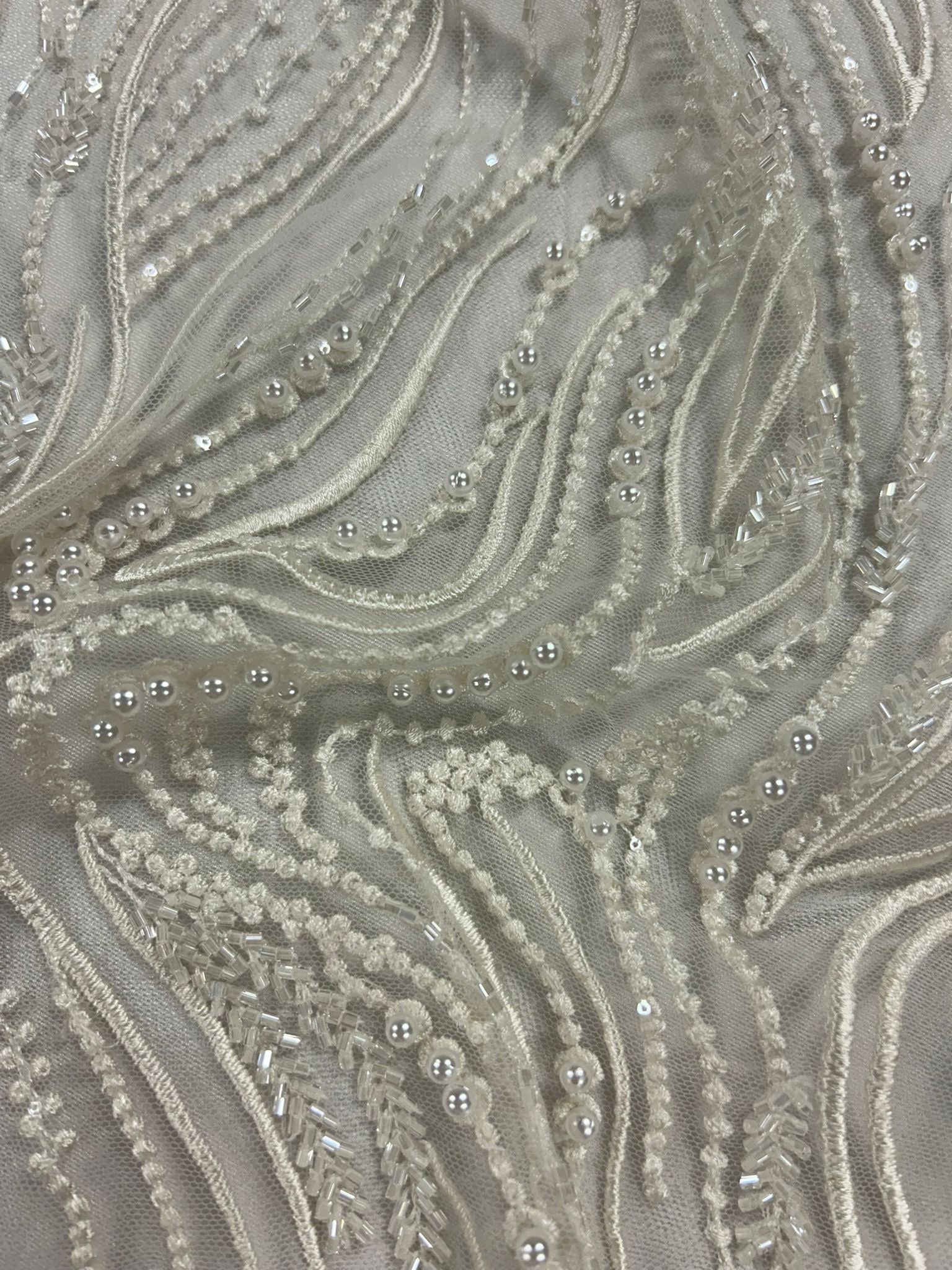 Ivory Beaded Lace - Cherish