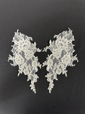 Ivory Corded Lace Appliques - Eloise