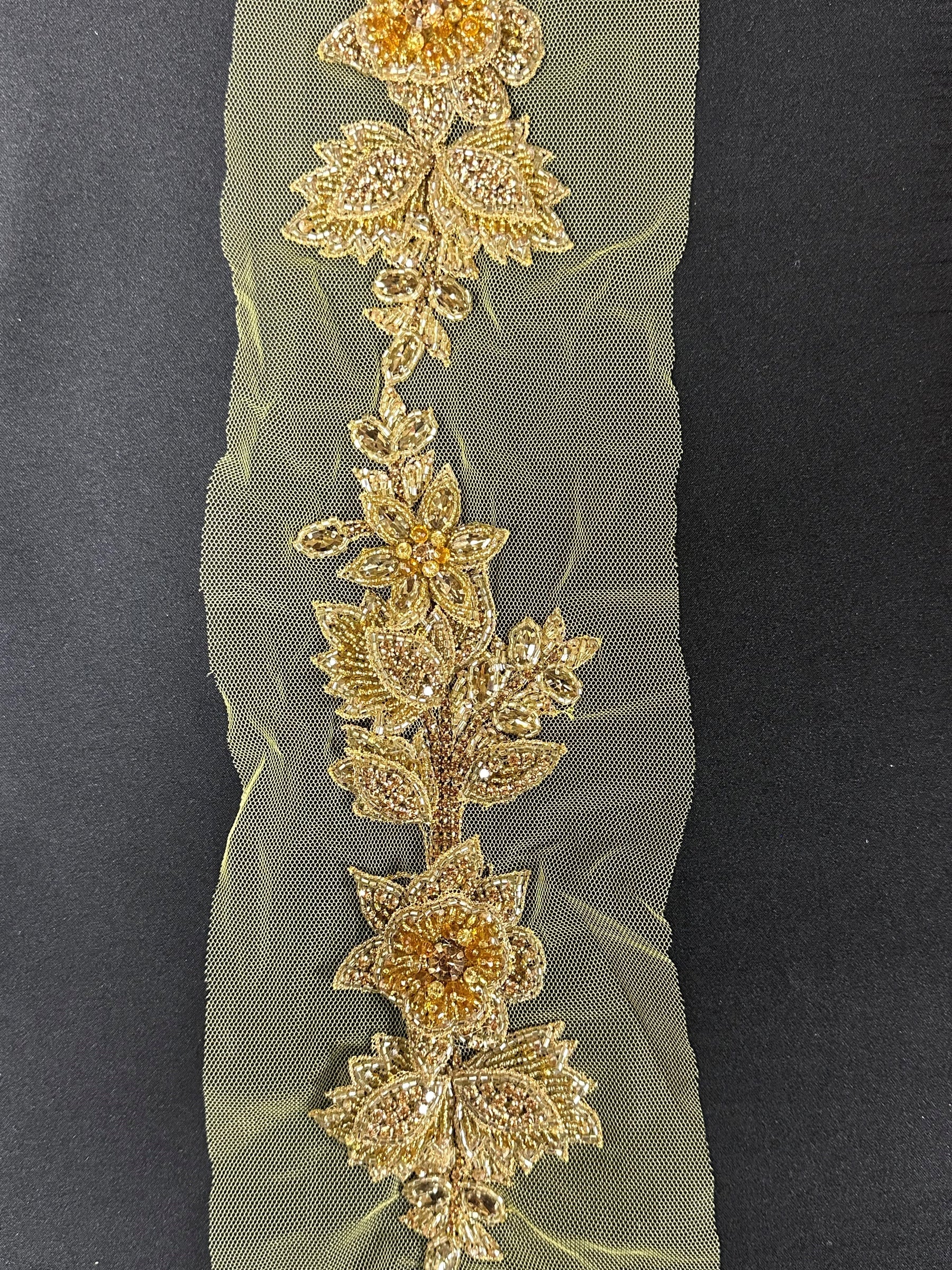 Crystal Dress Trim - Gravity (Gold)