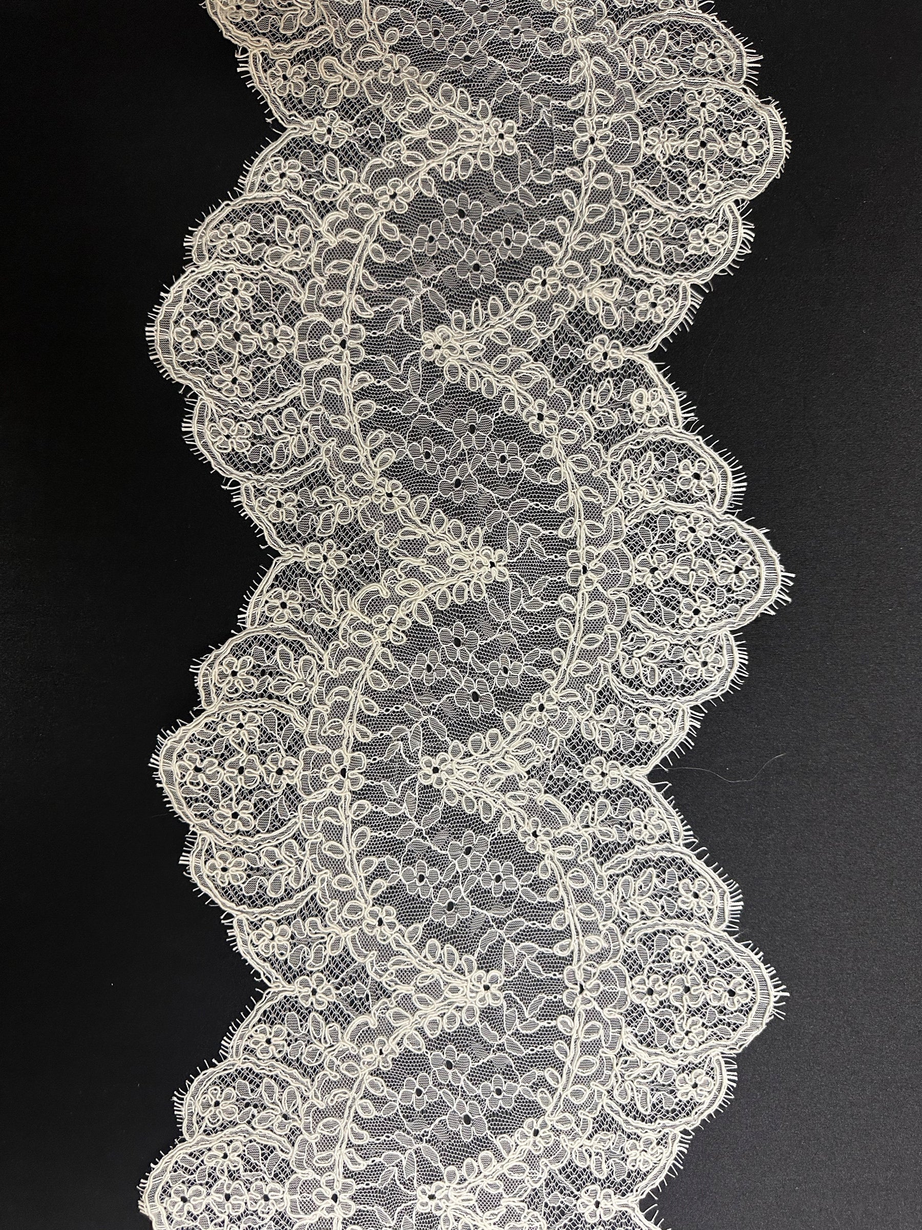 Ivory Corded Lace Trim - Amelia