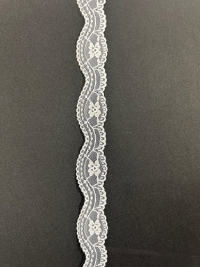 White Lace Trim - Almond