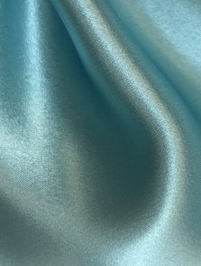 Aqua Silk Satin - Splendour