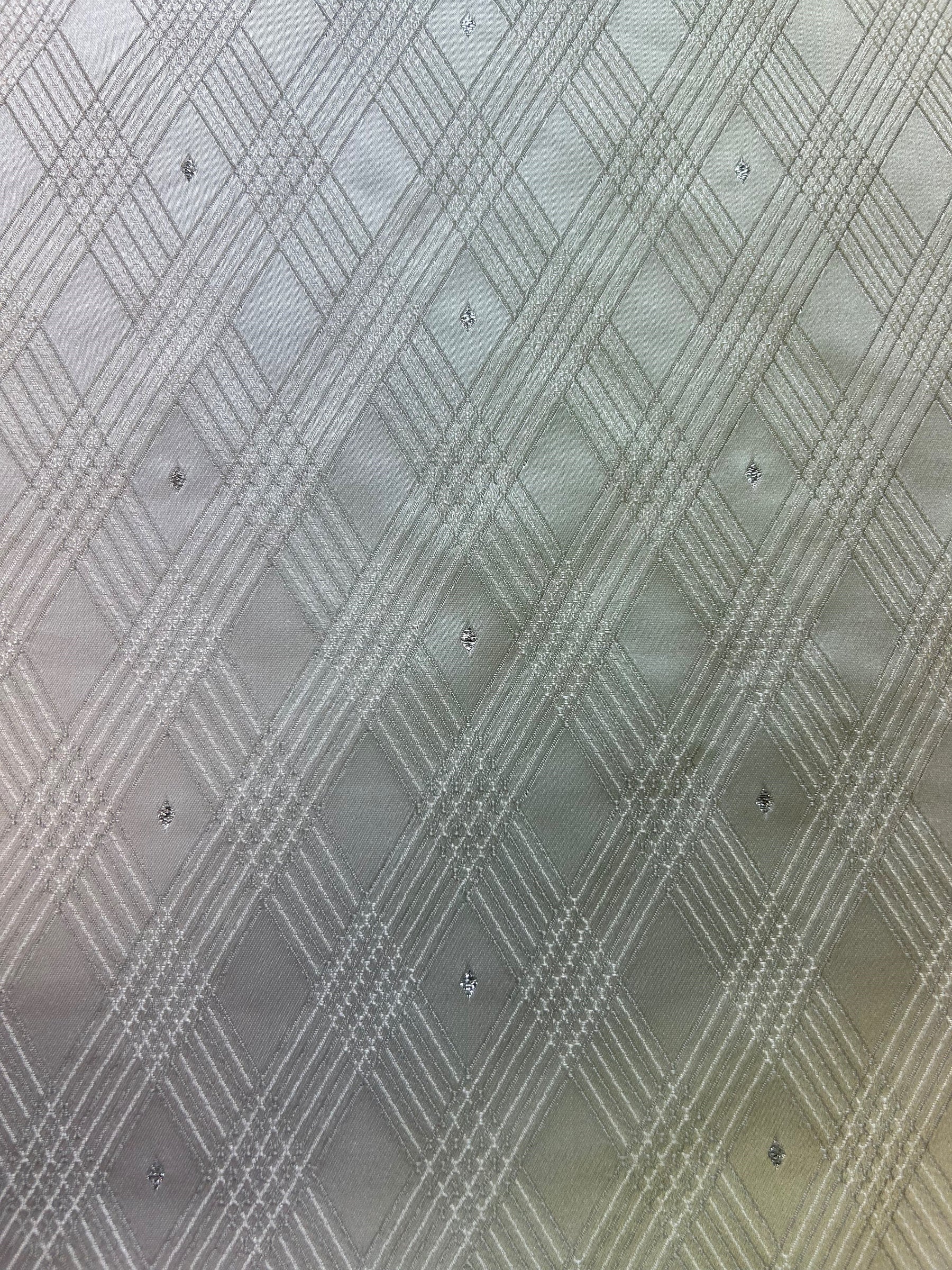 Silver Waistcoat Fabric - Athens