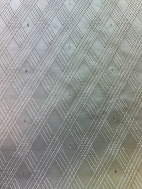 Silver Waistcoat Fabric - Athens