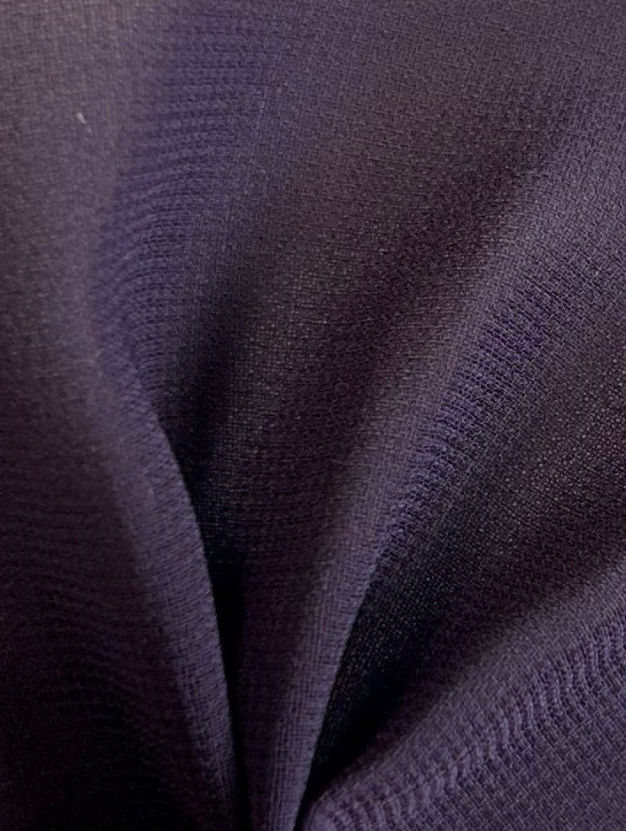 Aubergine Polyester Chiffon Fabric - Serendipity