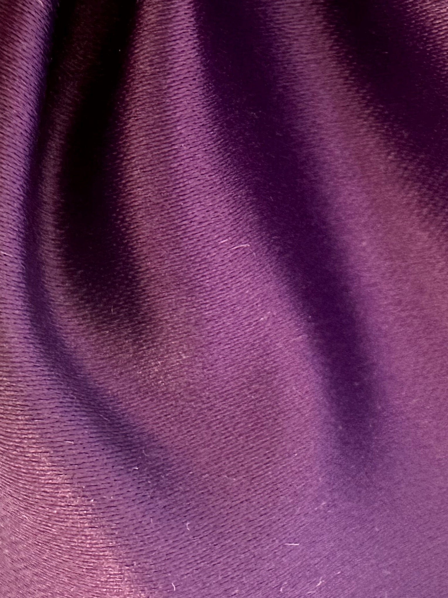 Aubergine Polyester Duchess Satin - Contessa