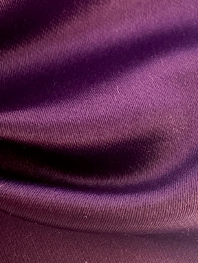 Aubergine Polyester Duchess Satin - Contessa