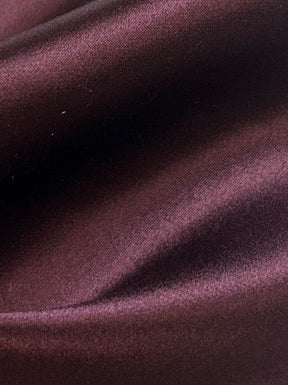 Aubergine Silk Satin - Splendour