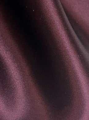 Aubergine Silk Satin - Splendour