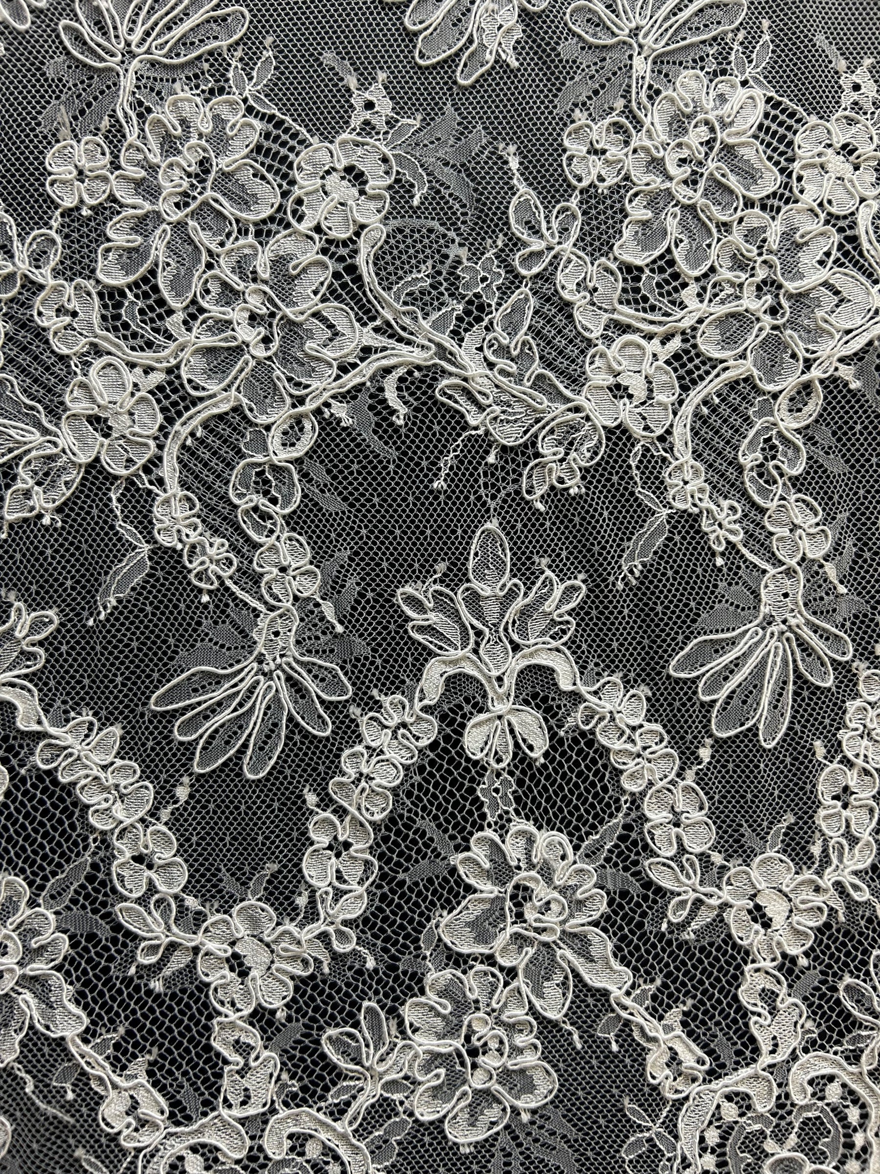 Ivory Corded Wedding Lace - Audrey