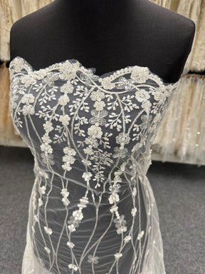 Ivory Embroidered Lace – Vera