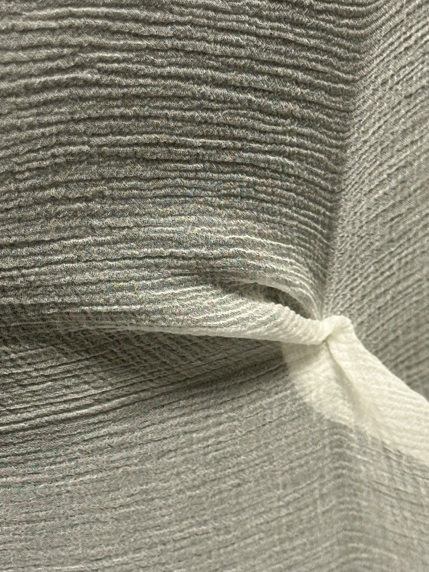 Ivory Silk Crinkled Chiffon - Gratification