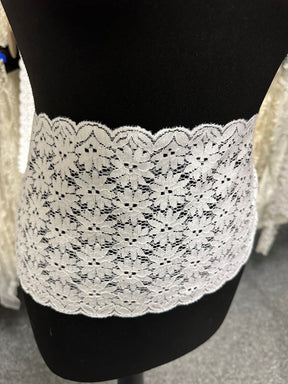 White Lace Trim - Pecan