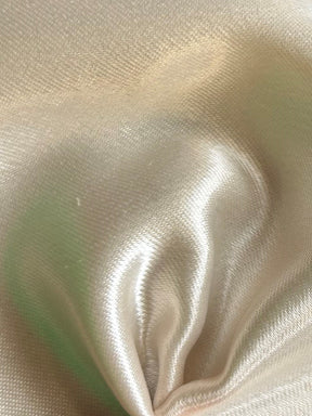 Beige Polyester Stretch Satin - Courage