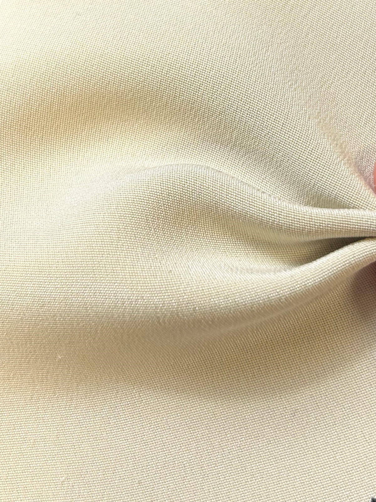 Beige Silk Double Crepe - Tantalise