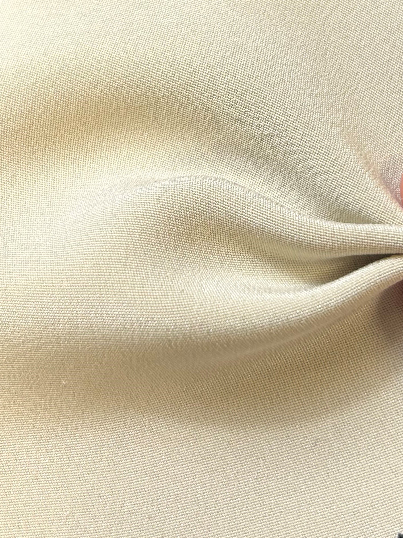 Beige Silk Double Crepe - Tantalise