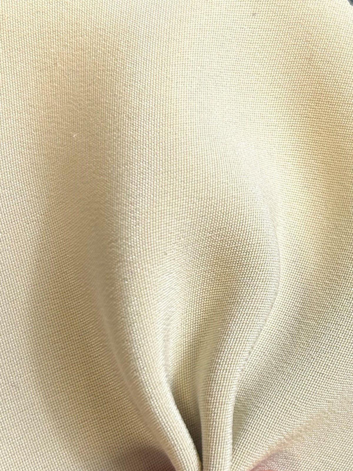 Beige Silk Double Crepe - Tantalise