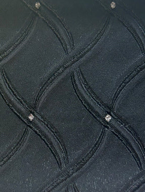 Black Waistcoat Fabric - Copenhagen