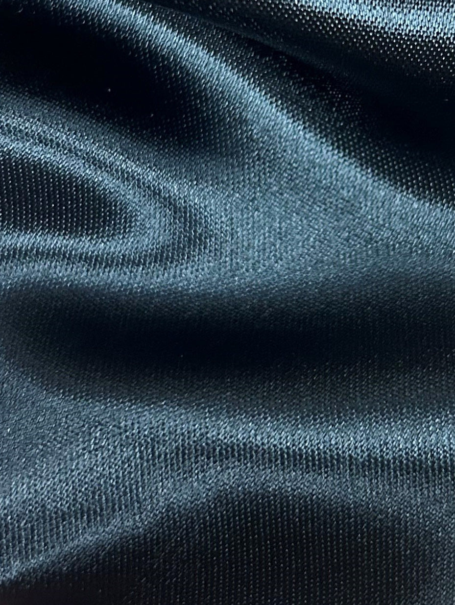 Black Acetate Viscose Satin - Devotion