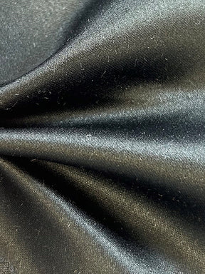 Black Polyester Satin - Majestic