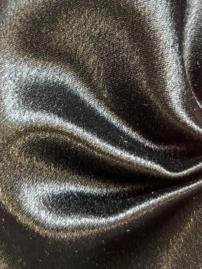 Black Polyester Crepe Back Satin - Desire