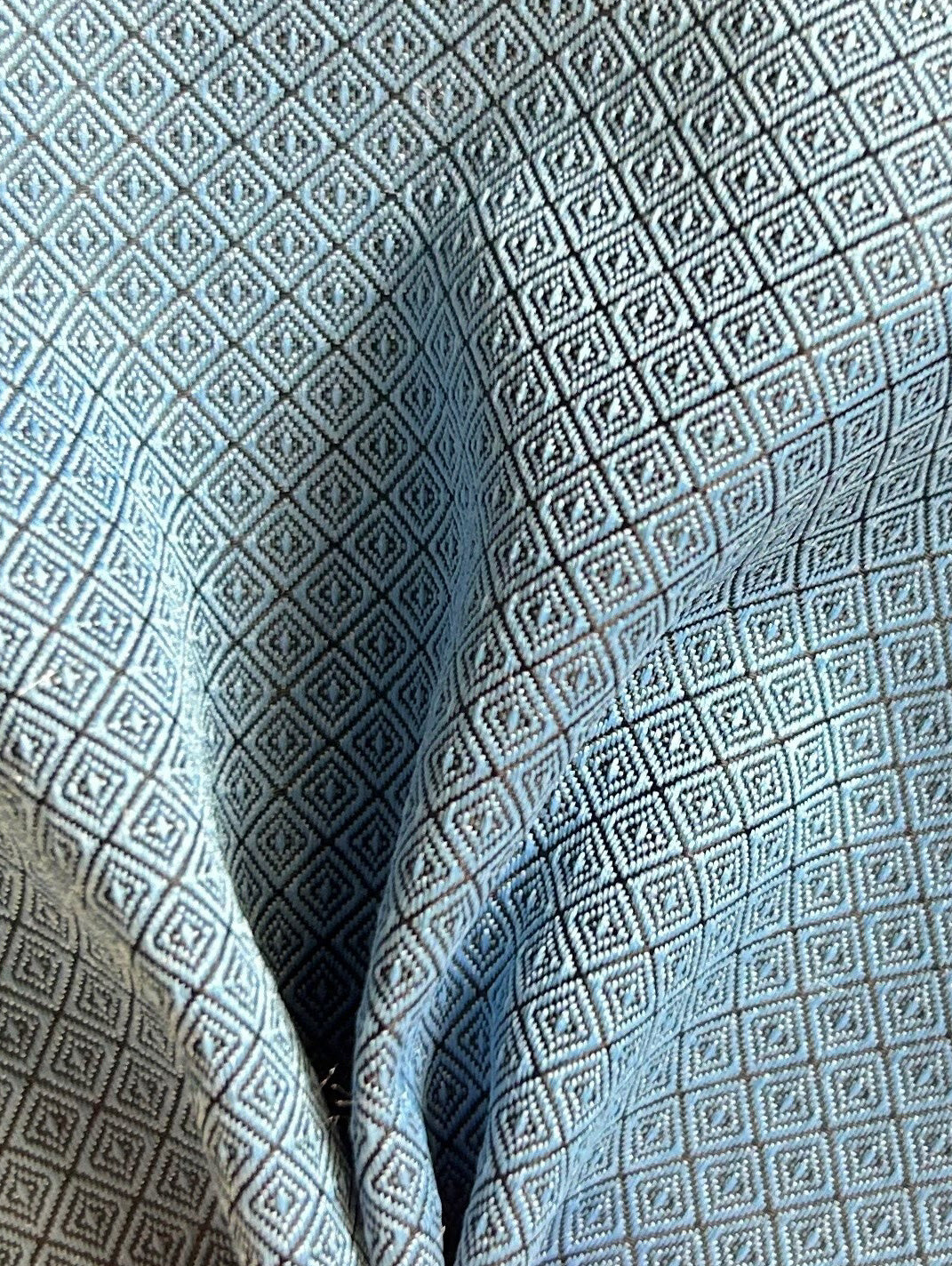 Blue Waistcoat Fabric - Edinburgh