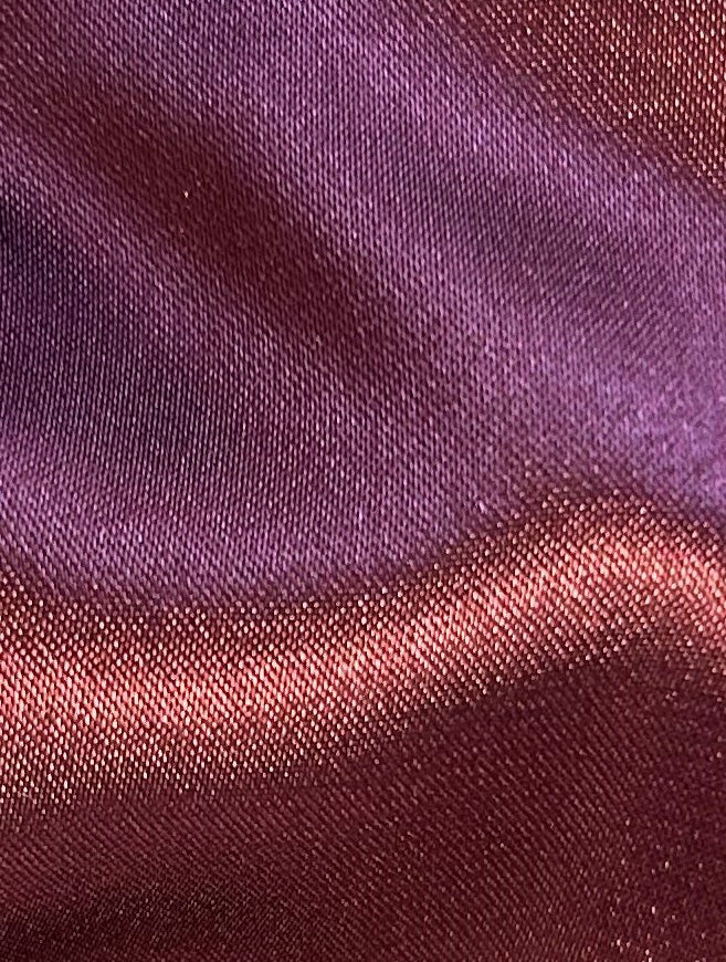 Bordeaux Polyester Stretch Satin - Empathy