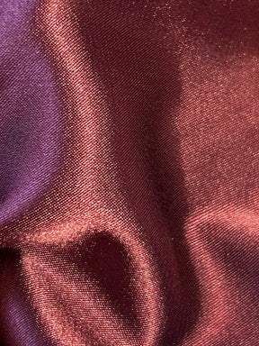 Bordeaux Polyester Stretch Satin - Empathy