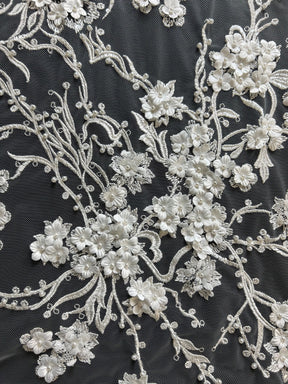 Ivory 3D Lace - Brodie