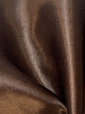 Brown Polyester Satin - Ascot