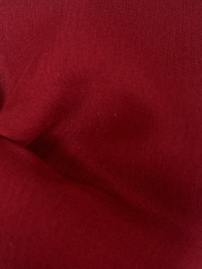 Burgundy Silk Chiffon - Tempest