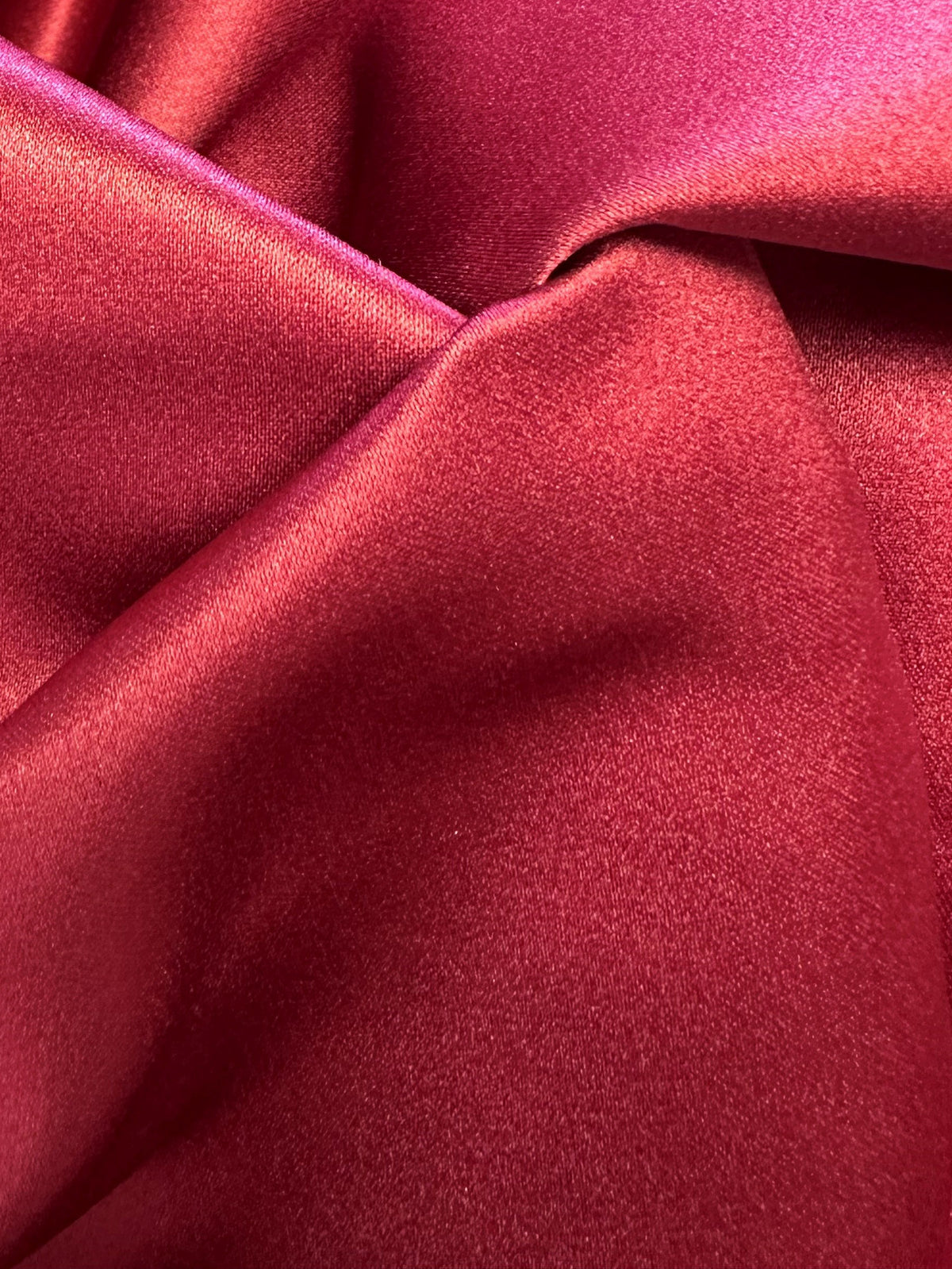 Burgundy Polyester Duchess Satin - Contessa