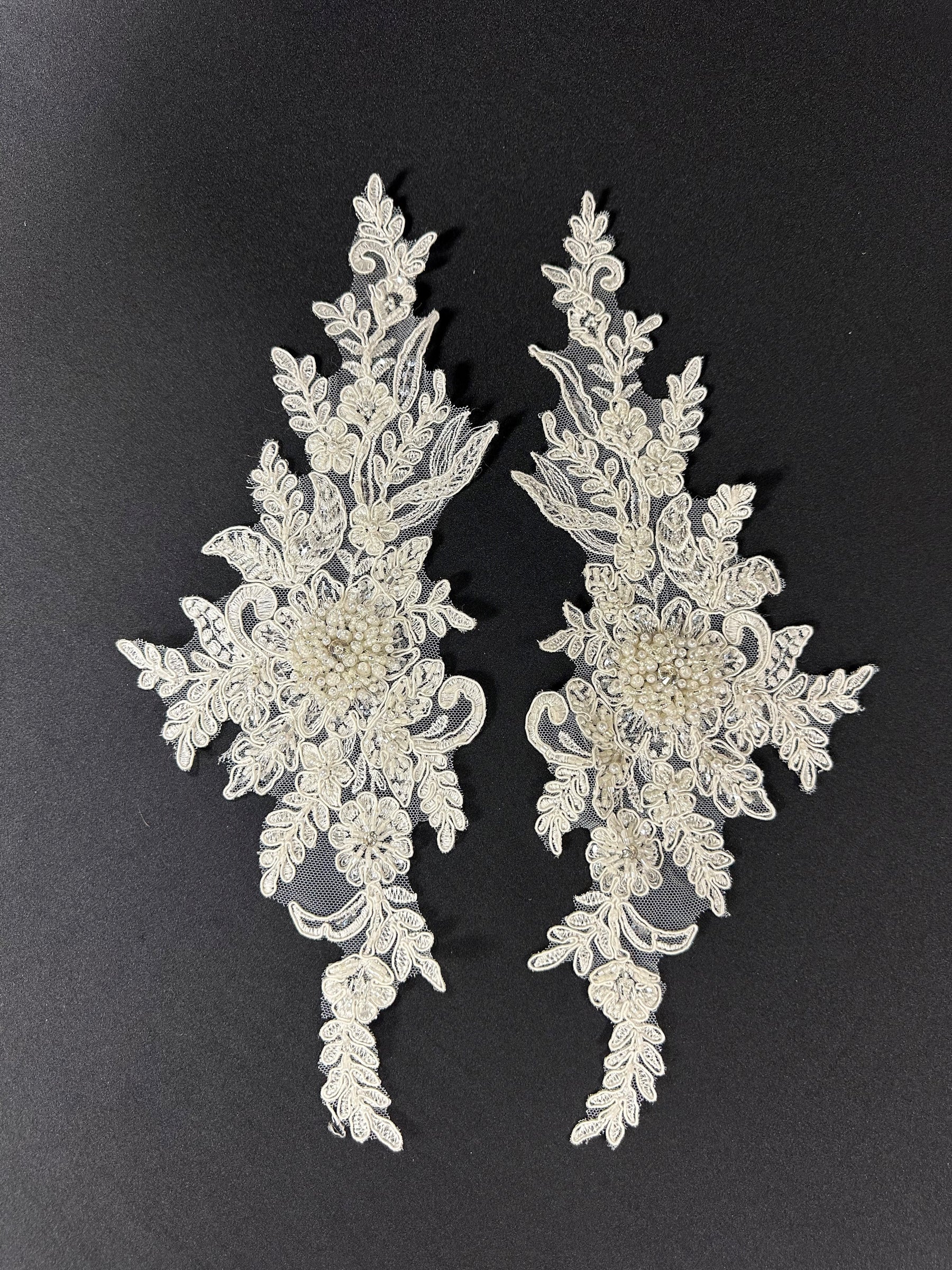 Ivory Corded Lace Appliques - Utah