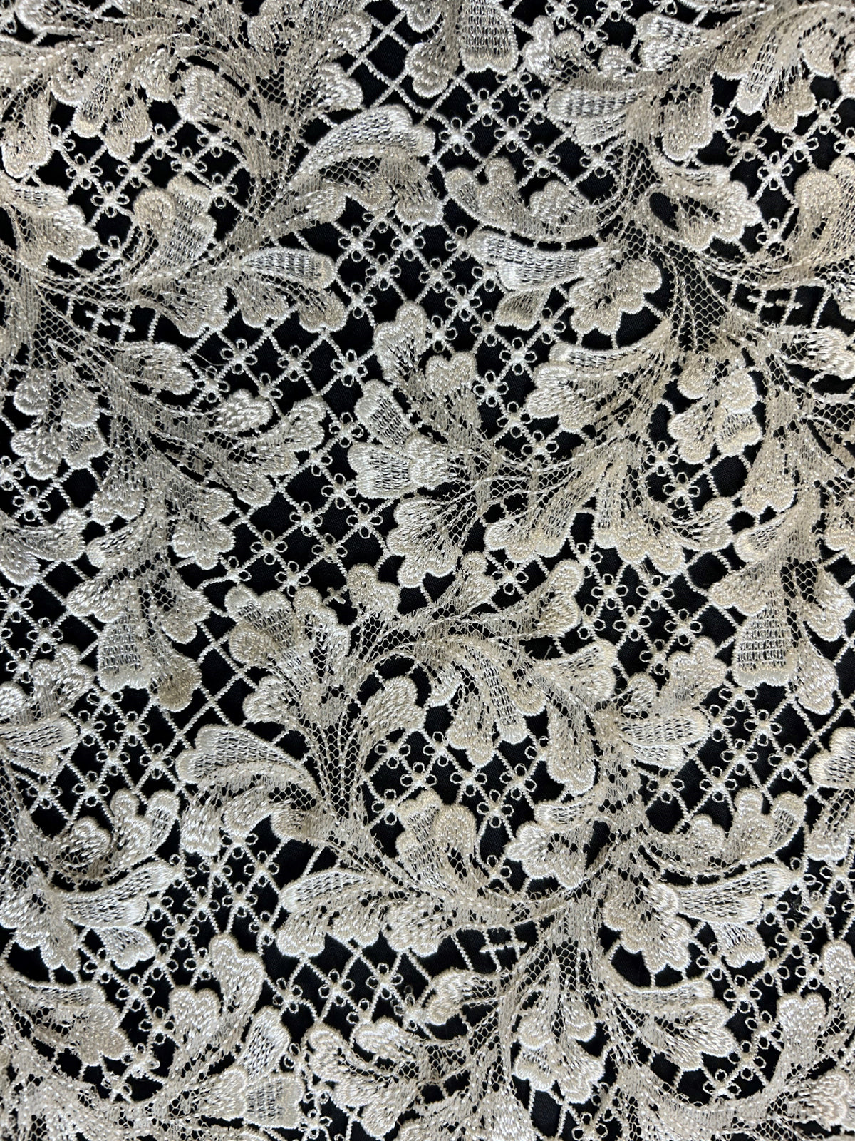 Ivory Embroidered Lace - Cassandra