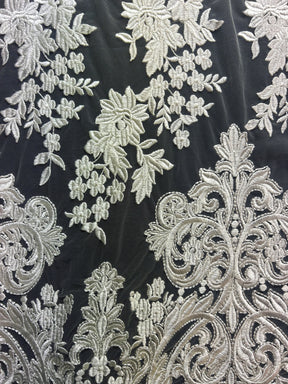 Ivory Embroidered Lace - Cassia