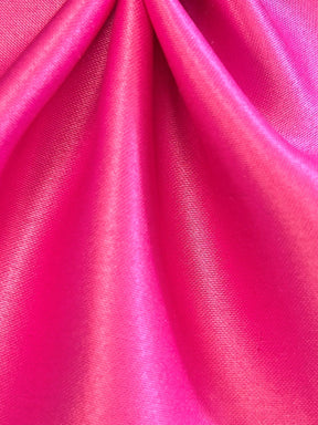 Cerise Polyester Satin - Majestic