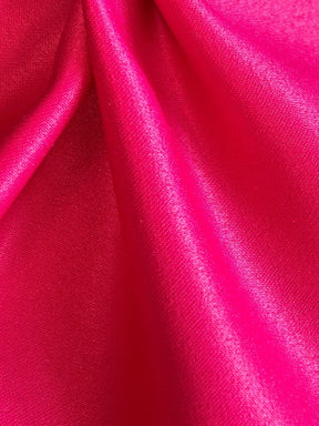 Cerise Polyester Satin Backed Crepe - Princess