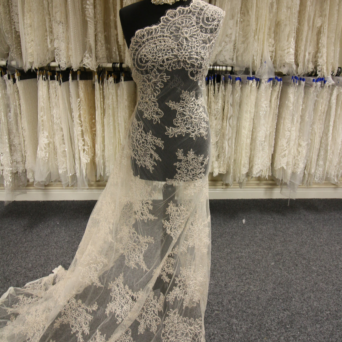 Champagne lace fabric new arrivals