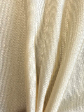 Champagne Stretch Polyester Satin - Confidence