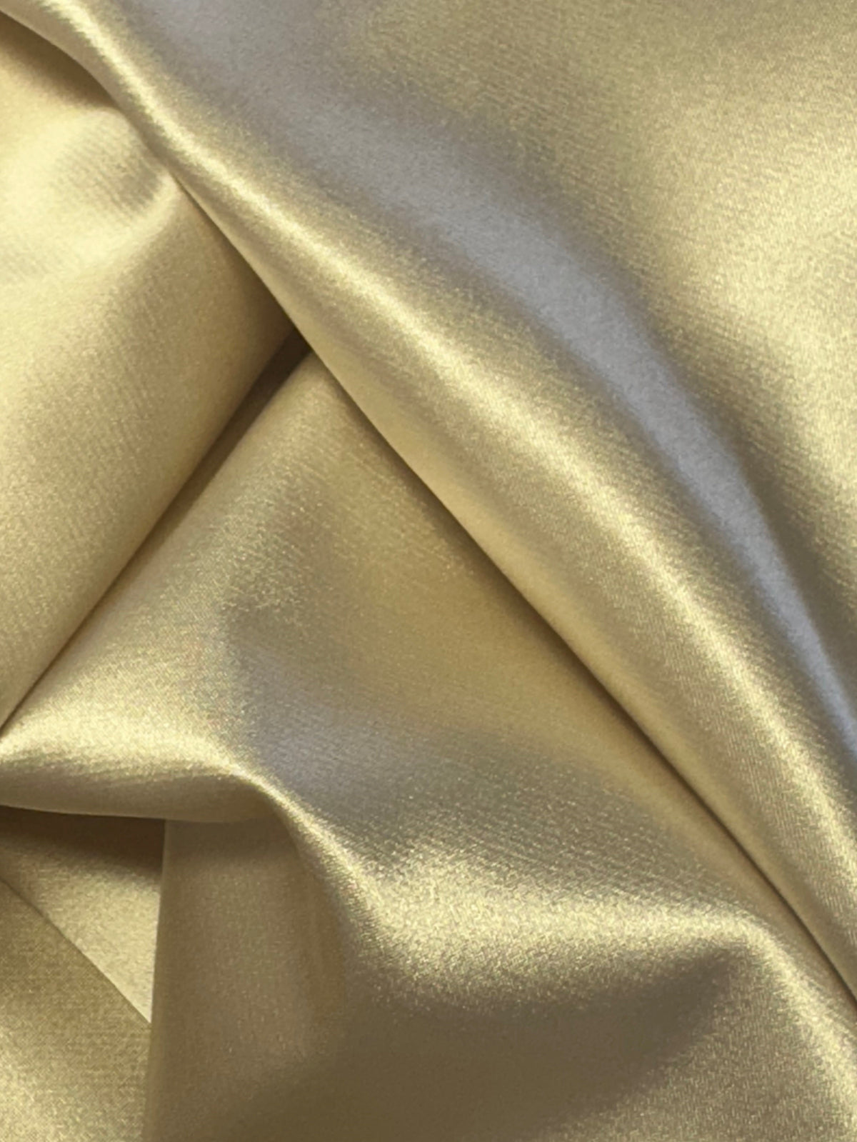 Champagne Polyester Stretch Satin - Empathy