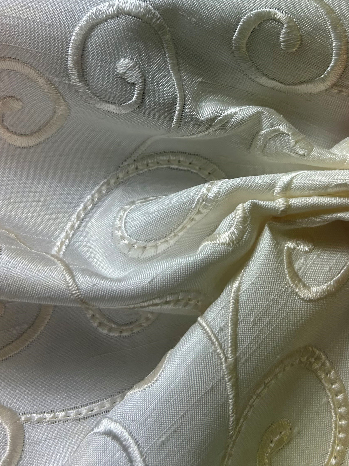 Champagne Embroidered Waistcoat Fabric - Manhattan