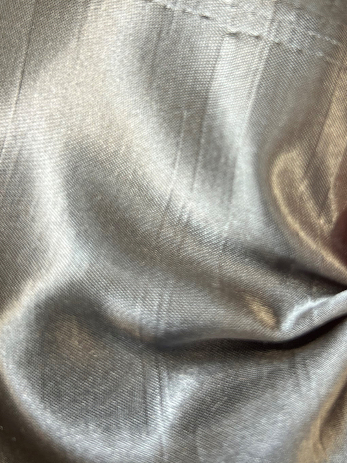 Charcoal Polyester Satin Backed Dupion - Clarity